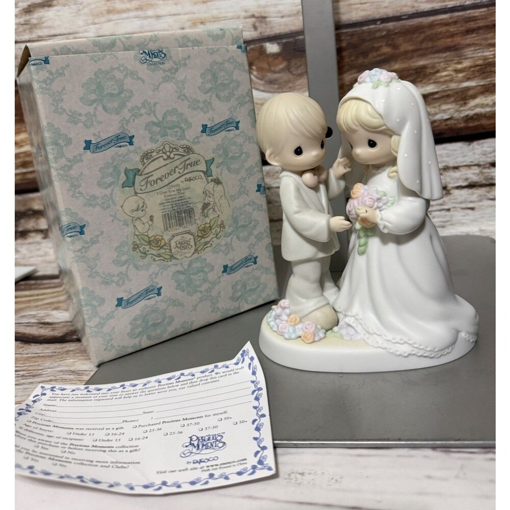 Precious Moments I Give you My Love Forever True 129100 Wedding Bride Groom